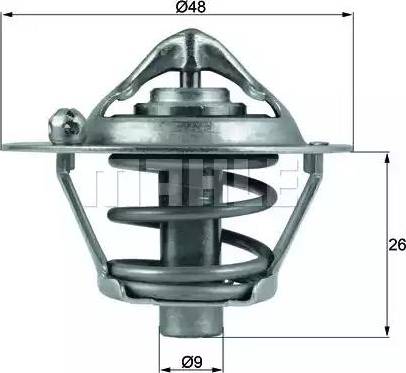 BEHR TX 108 82D - Термостат охлаждающей жидкости / корпус autospares.lv