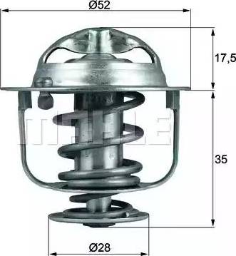 BEHR TX 119 82D - Термостат охлаждающей жидкости / корпус autospares.lv