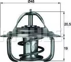 BEHR TX 1 92D - Термостат охлаждающей жидкости / корпус autospares.lv