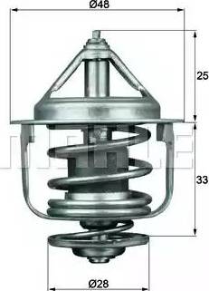 BEHR TX 87 77D - Термостат охлаждающей жидкости / корпус autospares.lv