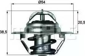 BEHR TX 3 83D - Термостат охлаждающей жидкости / корпус autospares.lv