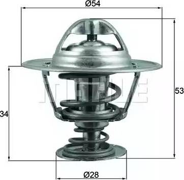 BEHR TX 203 88D - Термостат охлаждающей жидкости / корпус autospares.lv