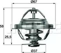 BEHR TX 20 80D - Термостат охлаждающей жидкости / корпус autospares.lv