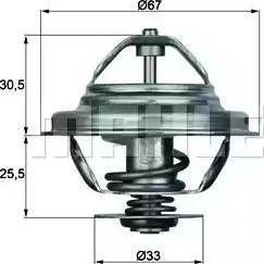 BEHR TX 27 71D - Термостат охлаждающей жидкости / корпус autospares.lv