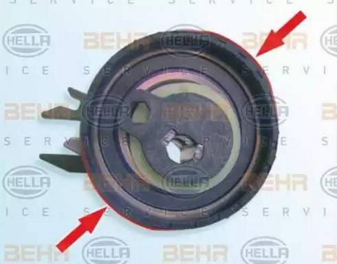 BEHR HELLA Service 9XU 376 819-471 - Натяжной ролик, зубчатый ремень ГРМ autospares.lv