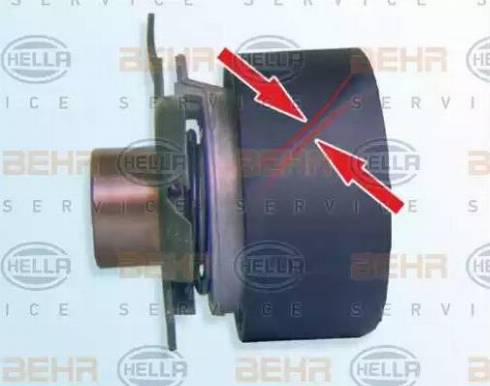 BEHR HELLA Service 9XU 376 819-471 - Натяжной ролик, зубчатый ремень ГРМ autospares.lv