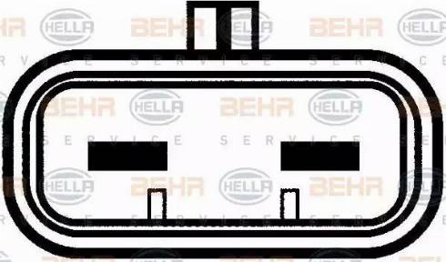 BEHR HELLA Service 8EW 009 158-701 - Вентилятор, охлаждение двигателя autospares.lv