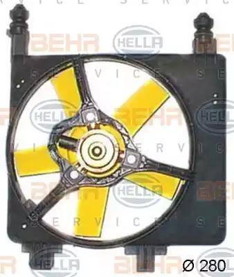 BEHR HELLA Service 8EW 351 044-421 - Вентилятор, охлаждение двигателя autospares.lv