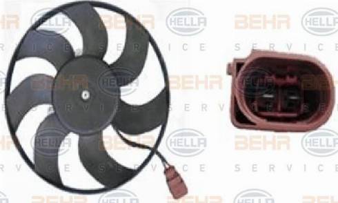 BEHR HELLA Service 8EW 351 040-414 - Вентилятор, охлаждение двигателя autospares.lv