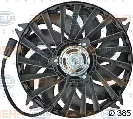 BEHR HELLA Service 8EW 351 043-531 - Вентилятор, охлаждение двигателя autospares.lv