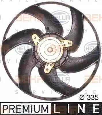 BEHR HELLA Service 8EW 351 043-521 - Вентилятор, охлаждение двигателя autospares.lv