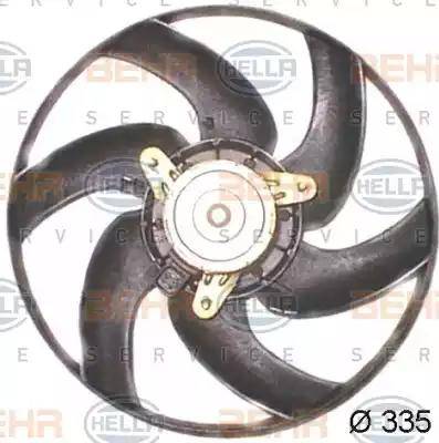 BEHR HELLA Service 8EW 351 043-651 - Вентилятор, охлаждение двигателя autospares.lv