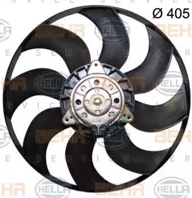 BEHR HELLA Service 8EW 351 150-464 - Вентилятор, охлаждение двигателя autospares.lv