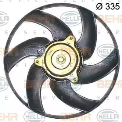 BEHR HELLA Service 8EW 351 150-344 - Вентилятор, охлаждение двигателя autospares.lv