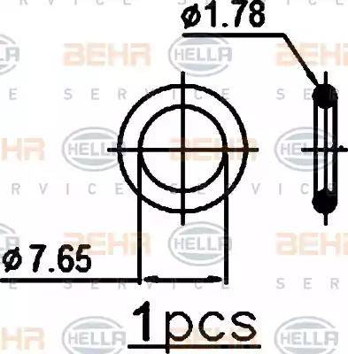 BEHR HELLA Service 8FC 351 301-771 - Конденсатор кондиционера autospares.lv