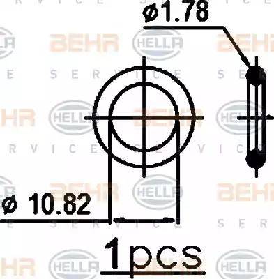 BEHR HELLA Service 8FC 351 302-371 - Конденсатор кондиционера autospares.lv