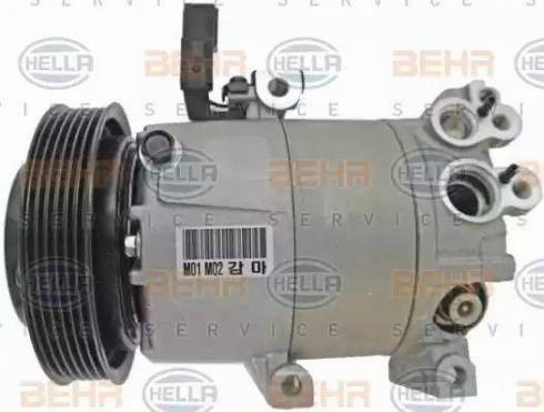 BEHR HELLA Service 8FK 351 001-351 - Компрессор кондиционера autospares.lv