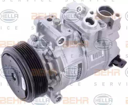 BEHR HELLA Service 8FK 351 114-301 - Компрессор кондиционера autospares.lv