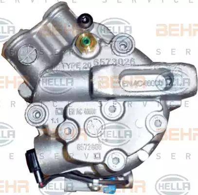 BEHR HELLA Service 8FK 351 340-251 - Компрессор кондиционера autospares.lv