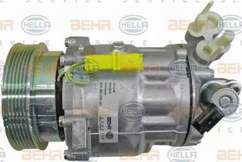 BEHR HELLA Service 8FK 351 316-121 - Компрессор кондиционера autospares.lv