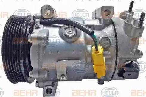 BEHR HELLA Service 8FK 351 334-671 - Компрессор кондиционера autospares.lv