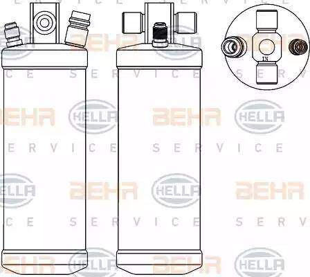 BEHR HELLA Service 8FT 351 192-791 - Осушитель, кондиционер autospares.lv