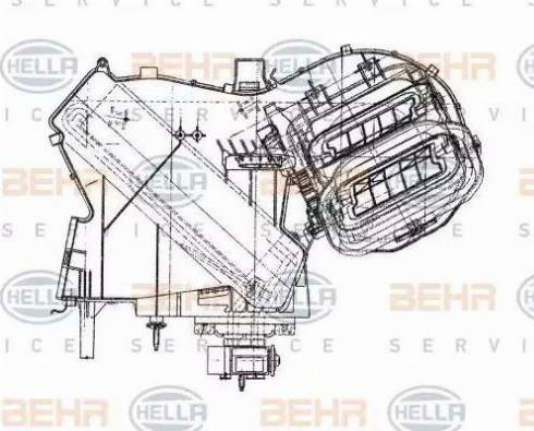 BEHR HELLA Service 8FV 351 330-001 - Испаритель, кондиционер autospares.lv