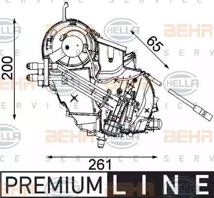 BEHR HELLA Service 8FV 351 330-161 - Испаритель, кондиционер autospares.lv