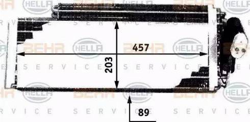 BEHR HELLA Service 8FV 351 210-151 - Испаритель, кондиционер autospares.lv