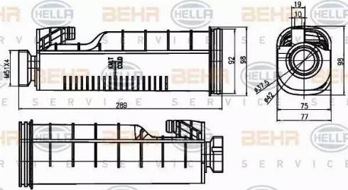 BEHR HELLA Service 8MA 376 755-091 - Компенсационный бак, охлаждающая жидкость autospares.lv