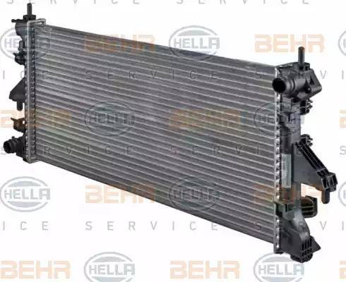 BEHR HELLA Service 8MK 376 745-021 - Радиатор, охлаждение двигателя autospares.lv