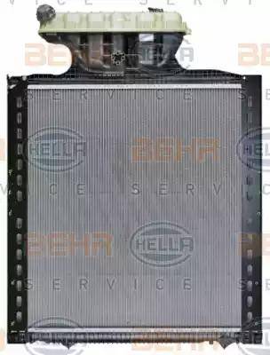 BEHR HELLA Service 8MK 376 756-021 - Радиатор, охлаждение двигателя autospares.lv