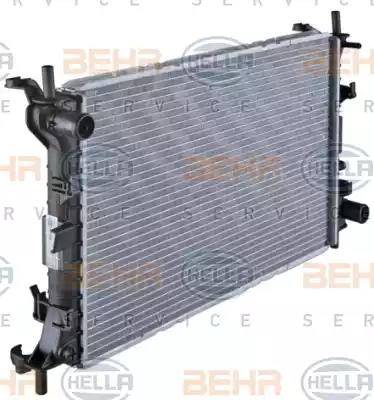 BEHR HELLA Service 8MK 376 764-031 - Радиатор, охлаждение двигателя autospares.lv