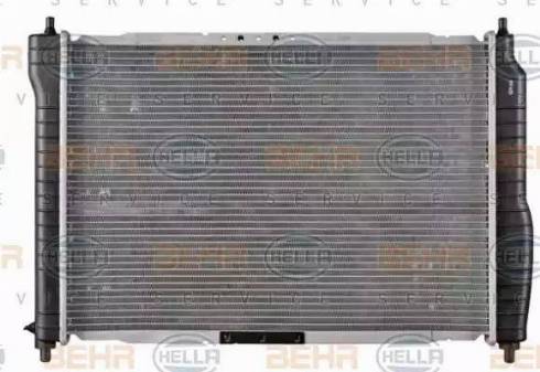 BEHR HELLA Service 8MK 376 762-671 - Радиатор, охлаждение двигателя autospares.lv