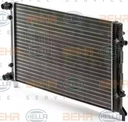 BEHR HELLA Service 8MK 376 700-491 - Радиатор, охлаждение двигателя autospares.lv