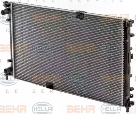 BEHR HELLA Service 8MK 376 700-361 - Радиатор, охлаждение двигателя autospares.lv