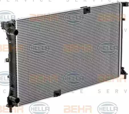 BEHR HELLA Service 8MK 376 700-361 - Радиатор, охлаждение двигателя autospares.lv