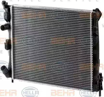 BEHR HELLA Service 8MK 376 700-384 - Радиатор, охлаждение двигателя autospares.lv