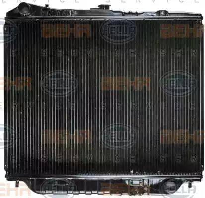 BEHR HELLA Service 8MK 376 708-661 - Радиатор, охлаждение двигателя autospares.lv