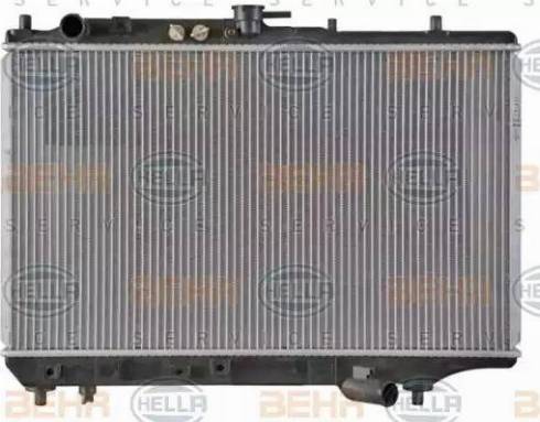 BEHR HELLA Service 8MK 376 707-411 - Радиатор, охлаждение двигателя autospares.lv