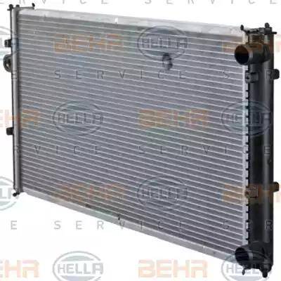 BEHR HELLA Service 8MK 376 714-451 - Радиатор, охлаждение двигателя autospares.lv