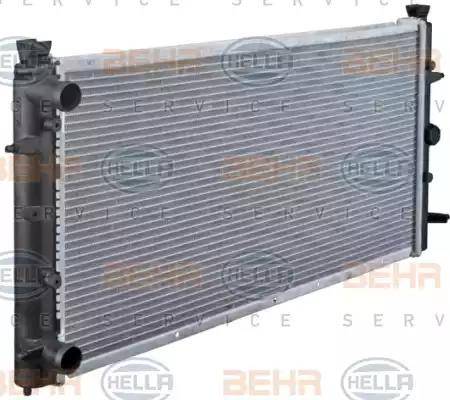 BEHR HELLA Service 8MK 376 714-481 - Радиатор, охлаждение двигателя autospares.lv