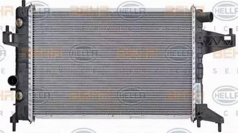 BEHR HELLA Service 8MK 376 714-371 - Радиатор, охлаждение двигателя autospares.lv