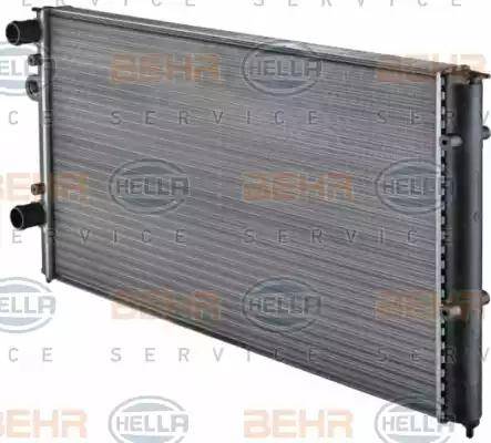 BEHR HELLA Service 8MK 376 714-741 - Радиатор, охлаждение двигателя autospares.lv