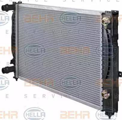 BEHR HELLA Service 8MK 376 716-621 - Радиатор, охлаждение двигателя autospares.lv