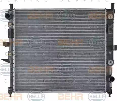 BEHR HELLA Service 8MK 376 718-591 - Радиатор, охлаждение двигателя autospares.lv