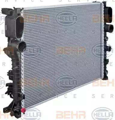 BEHR HELLA Service 8MK 376 718-021 - Радиатор, охлаждение двигателя autospares.lv