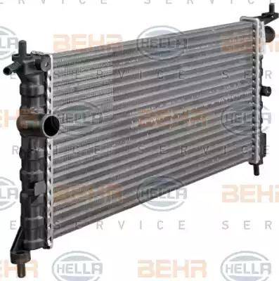 BEHR HELLA Service 8MK 376 712-001 - Радиатор, охлаждение двигателя autospares.lv