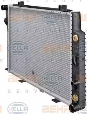 BEHR HELLA Service 8MK 376 712-021 - Радиатор, охлаждение двигателя autospares.lv