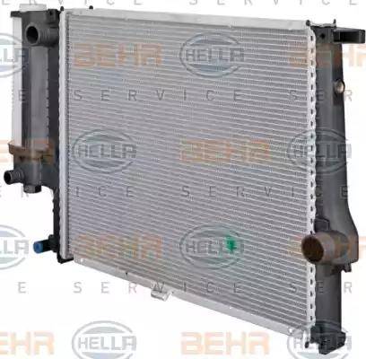 BEHR HELLA Service 8MK 376 712-221 - Радиатор, охлаждение двигателя autospares.lv